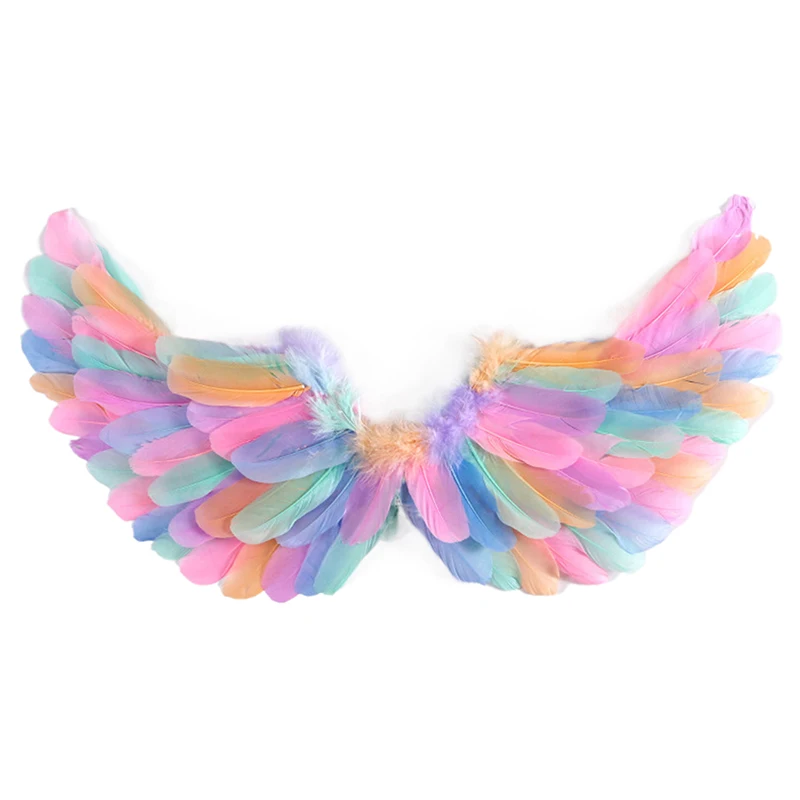 Swallow Colorful Angel Feather Wings Halo Magic Wands Cosplay Elastic Straps Kids Adult Wedding Halloween Christmas Birthday Par