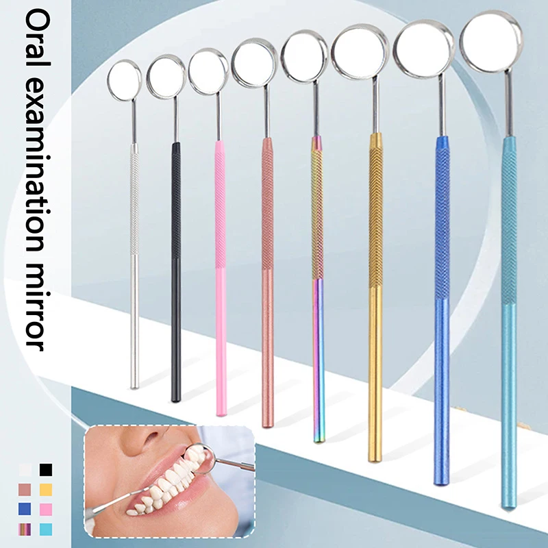 Stainless Steel Oral Mouth Mirror Dental Oral Equipment Daily Care Oral Cavity Mirror Household Dentist Cavity Mirror Endoscope