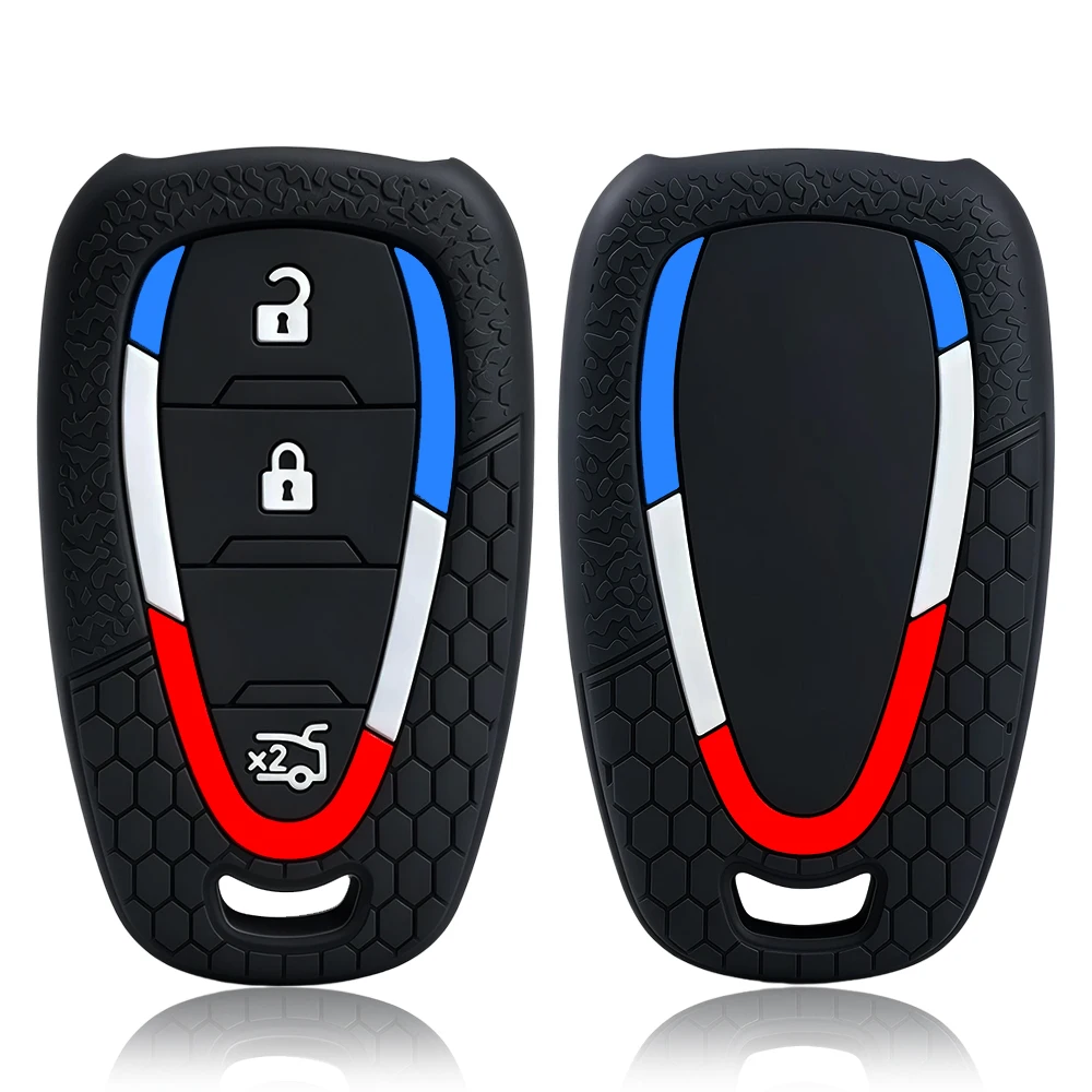 New Silicone Car Key Cover FOB for Chevrolet Malibu Blazer Traverse Cruze Spark Sonic Camaro Volt Bolt Trax Seeker Onix Equino