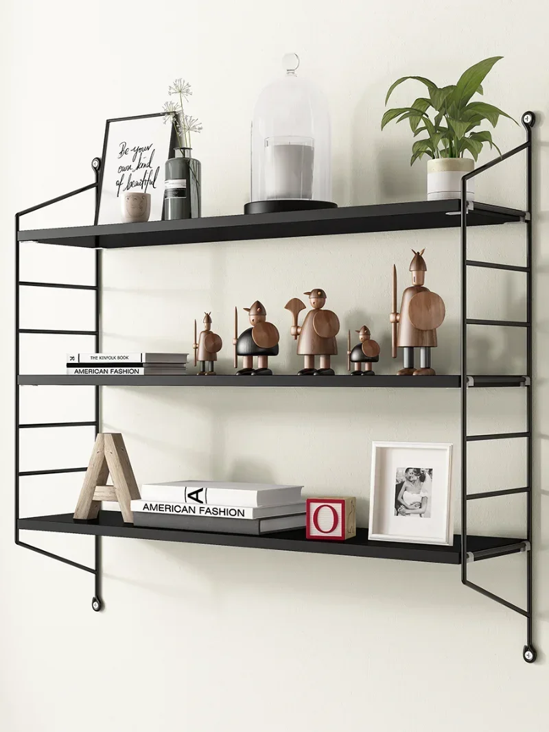 

Настенные стеллажи без перфорации для гостиной, подвесной балкон, настенная книжная полка, многослойный шкаф для хранения, настенный шкаф