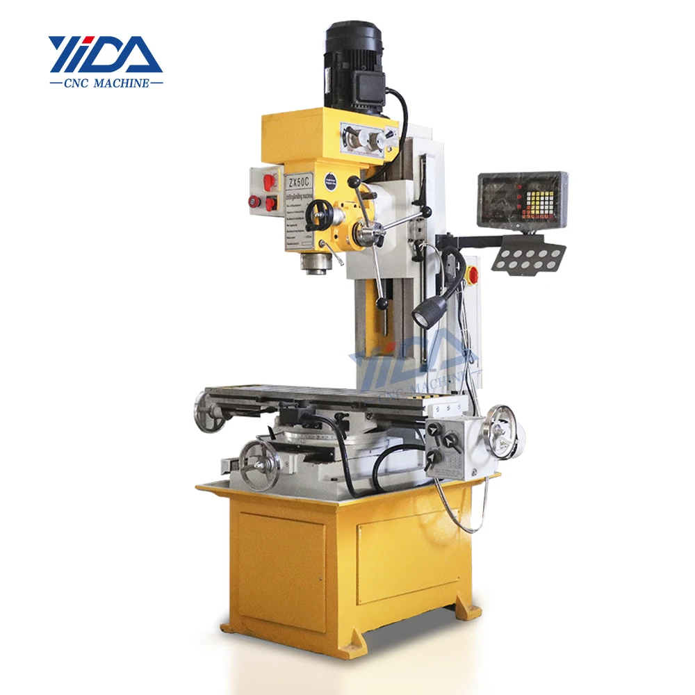 

Manual Milling Machine ZX50C Vertical Milling Machine for Metal with DRO Professional Industrial Grade Workshop Tooling Unit