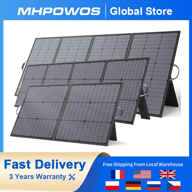 

MHPOWOS 400W 220W 110W Portable Solar Panel Foldable Solar Panel Mobile Solar Charger For Camping RV Garden Roof Home Lighting