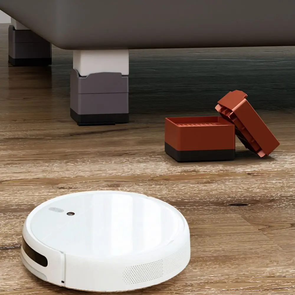 Elevadores de cama de alta resistencia, elevadores de muebles, elevadores de cama cuadrados antideslizantes, soporte ajustable para lavadora, refrigerador