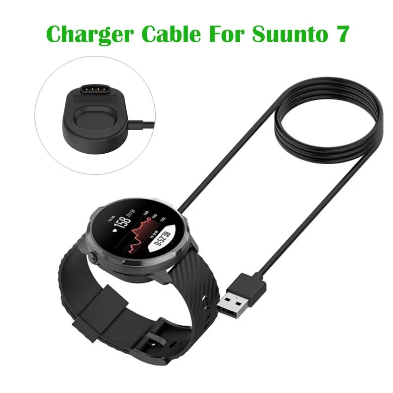 Charger Cable for Suunto 7 Smart Watch USB Charger Clip Cradle Cable Charging Dock Station