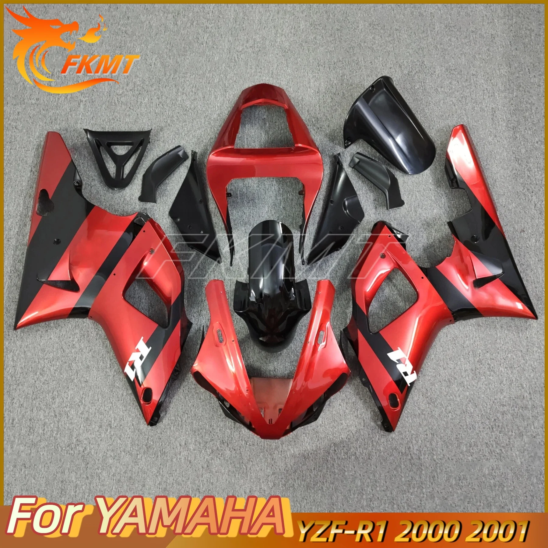 

Fairing Kit Fit for Yamaha YZF R1 2000 2001 Injection Molded Motorcycle Complete Body Plastic Fairings Cover YZFR1 00 01