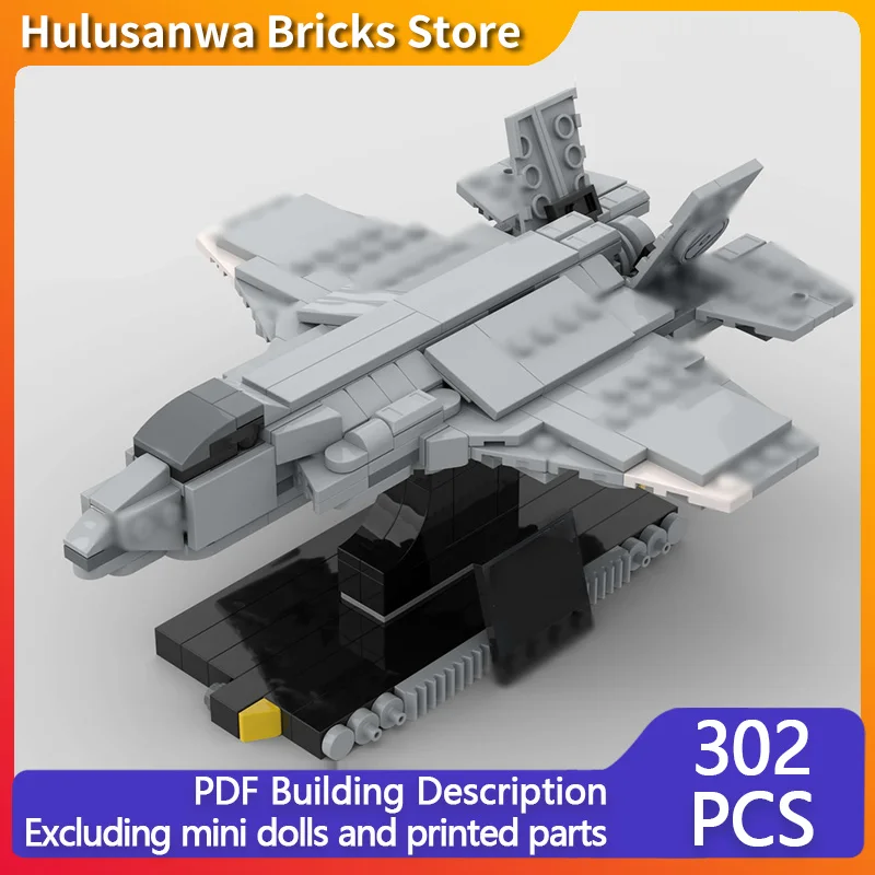 

F-35 Multi-Purpose Fighter Model MOC Building Bricks War Equipment Modular Technology Gifts Holiday Assemble Children Toys Suit
