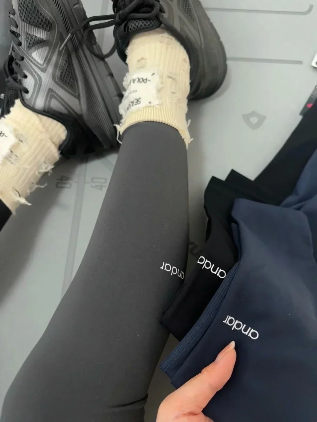 

Andal Korean Fashion Versatile New Trendy Brand Hip Lift Yoga Trousers Tight Hip Lift Sports Fitness Yoga Pilates Trousers