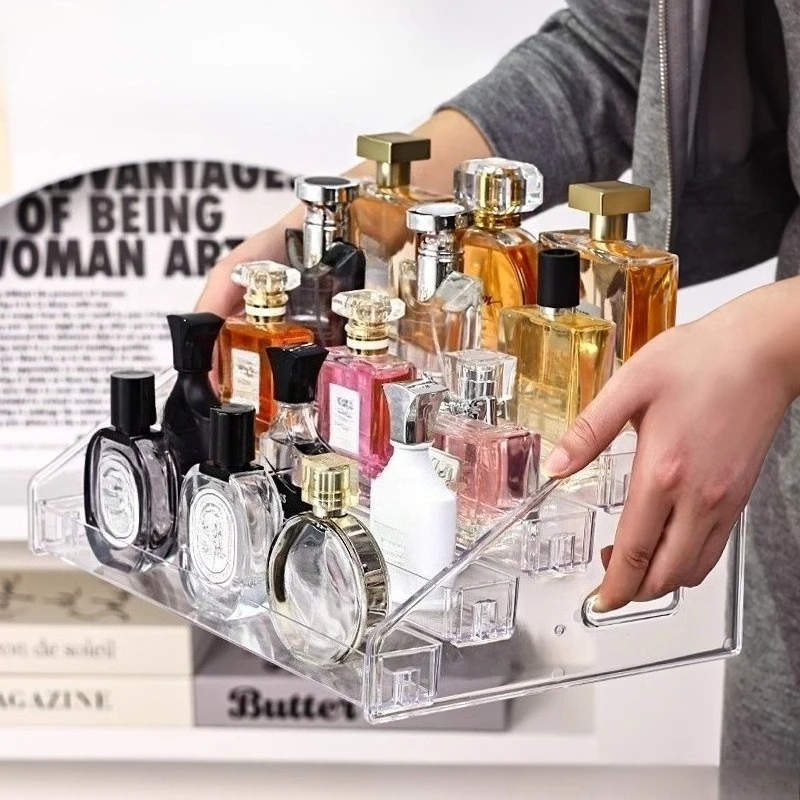 2/3/4/5/6/7 Layers Acrylic Nail Polish Display Rack Transparent  Organizer Box Multi-layer Simple Mounting Rack Stand Holder