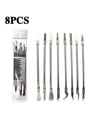 8pcs CPU IC Glue Remover Phone Repair Tool C Chip Repair Thin Blades Piratical Repair Hand Tool For Mobile Phone Computer