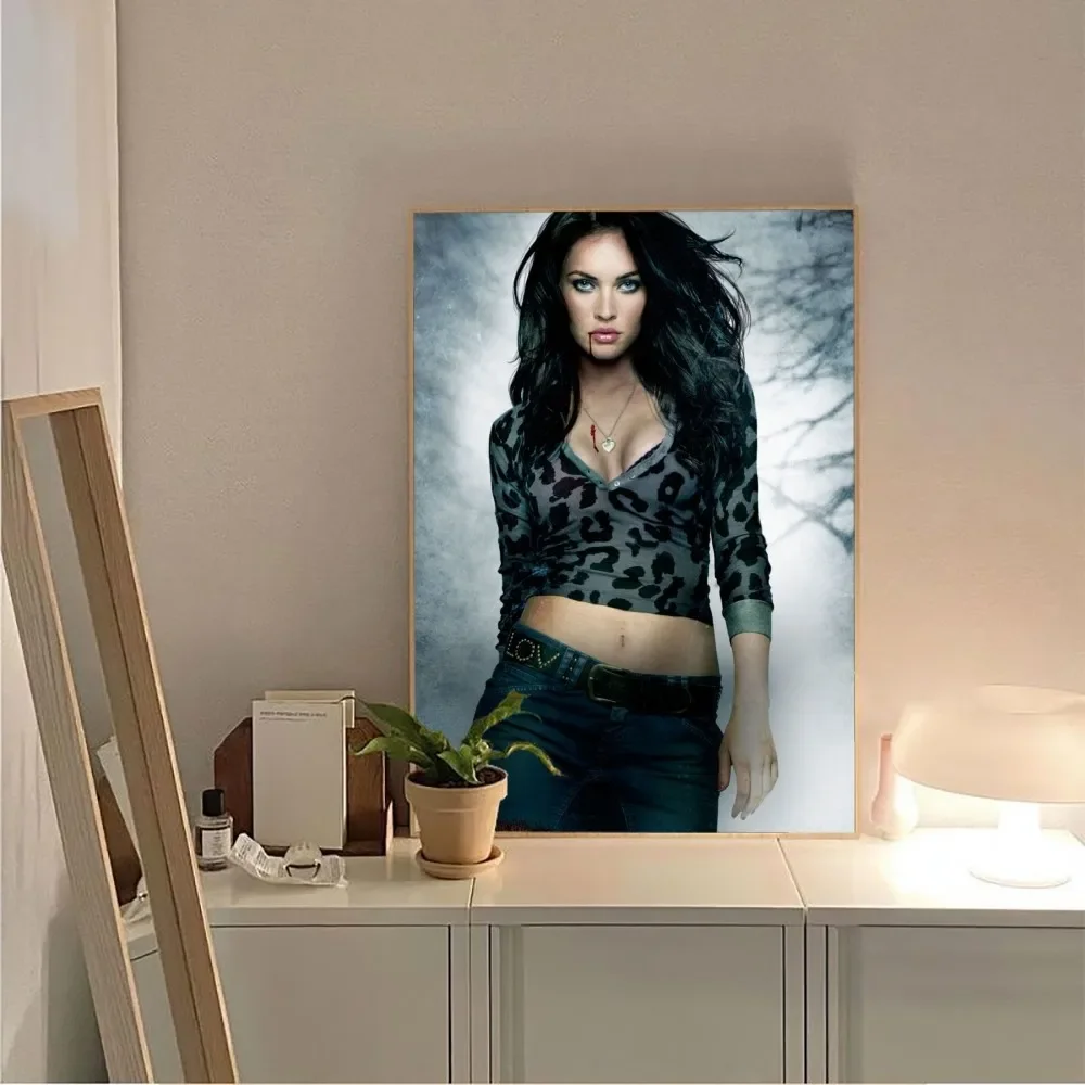 megan fox actor Poster No Framed Poster Kraft Club Bar Paper Vintage Poster Wall Art Painting Bedroom Study Stickers