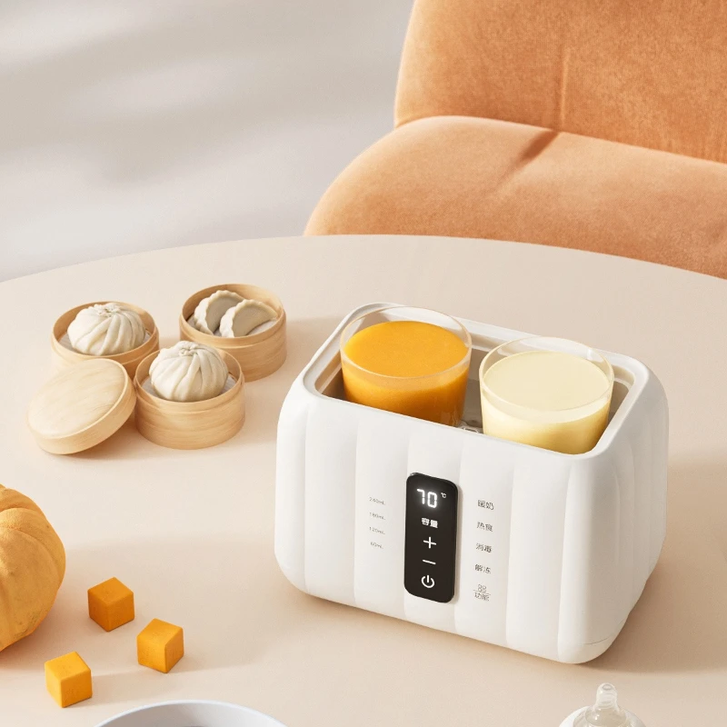 Calentador y esterilizador automático de biberones, doble uso, temperatura constante, calentamiento uniforme, modo cálido inteligente 72H, Control de apagado automático