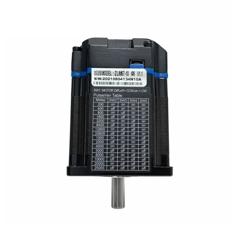 24V 23 57mm 2 Phase 2000RPM 0.9N.m Brushless Electric Integrated Dc Open Loop Step-servo Motor And Driver