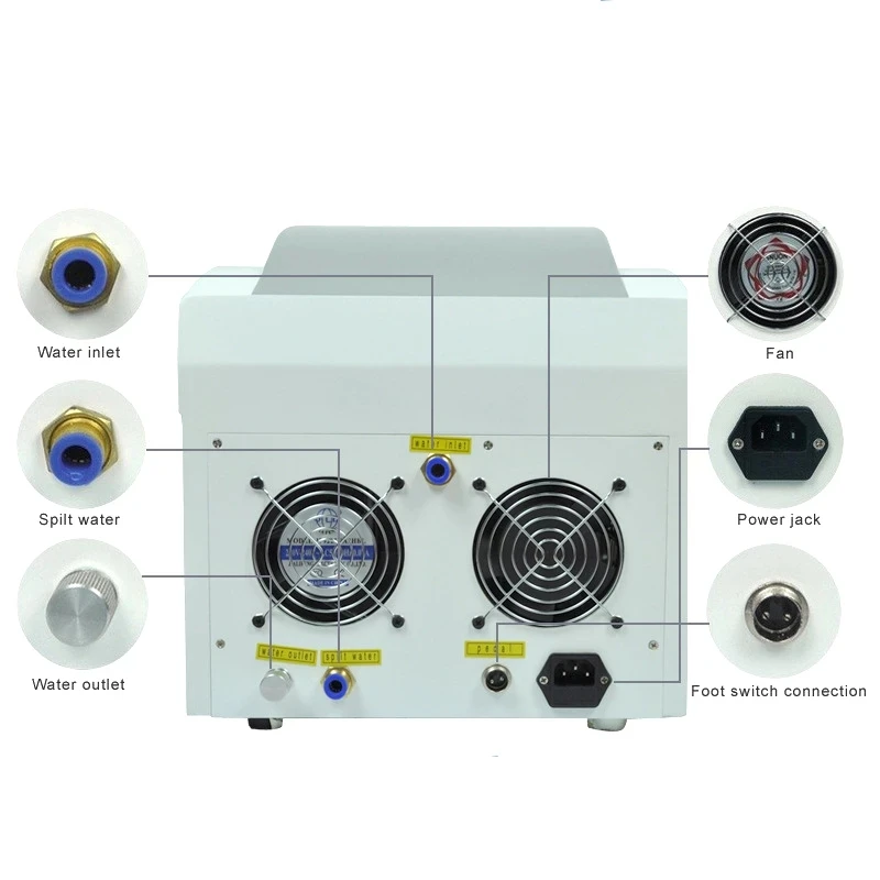 Machine professionnelle de détatouage au laser à peler le carbone, produit de connaissance chaud, Q Switched ND YAG, en continu