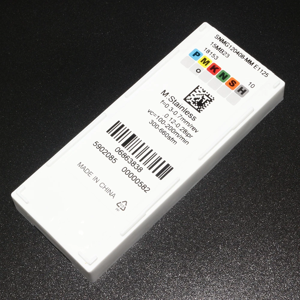 SNMG120408 MM E1125 inserto in metallo duro SNMG1204012 per MSDNN MSSNR utensile per tornitura esterno SNMG lama in acciaio inossidabile taglierina tornio CNC