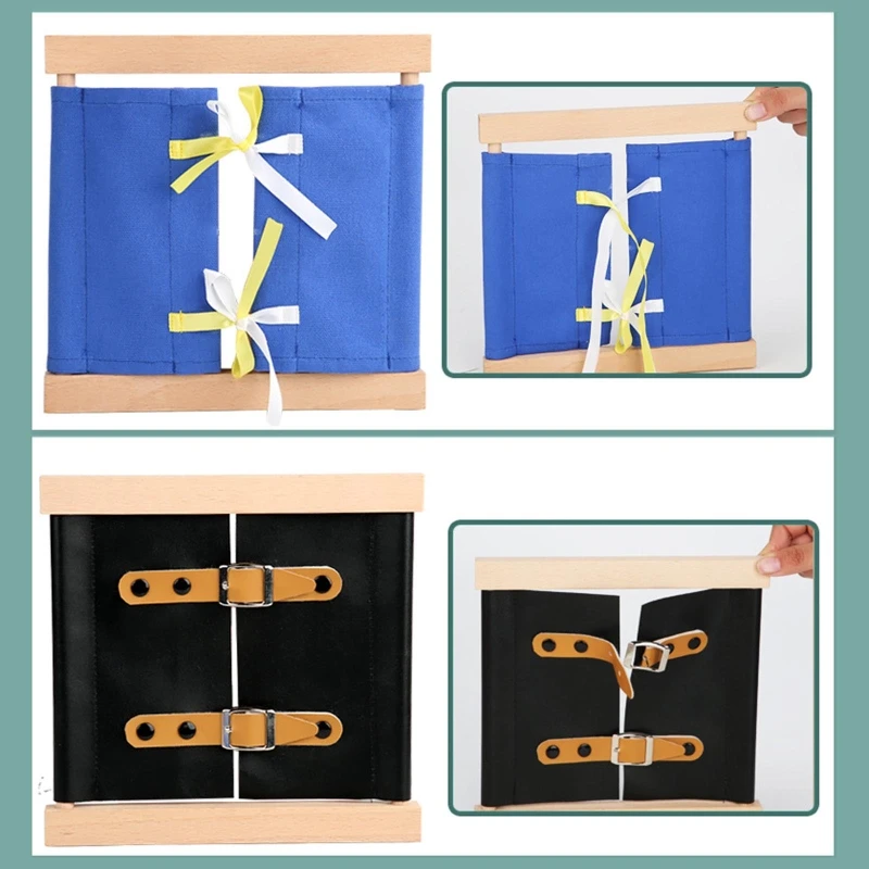 Planche Montessori pour tout-petits, jouet pour bébé, entraînement des compétences motricité fine, activité d'apprentissage interactive, cadeau éducatif, H055