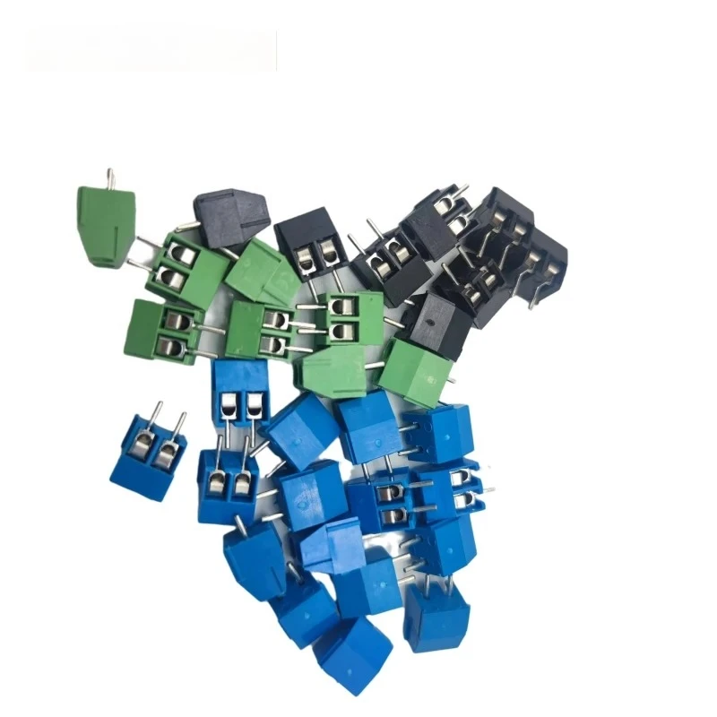 20pcs kf350-2p 3p 3.5mm 300v 10A Pitch 2 3 Pin Spliceable Plug-in PCB Screw Terminal Block Connector FOR 24-18 AWG CABLE kf350