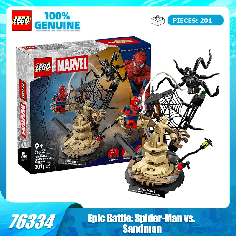 

Конструктор LEGO Superhero LG-76334: Эпическая битва — Человек-паук против Сэндмена. Игрушка для мальчиков и девочек, подарок.