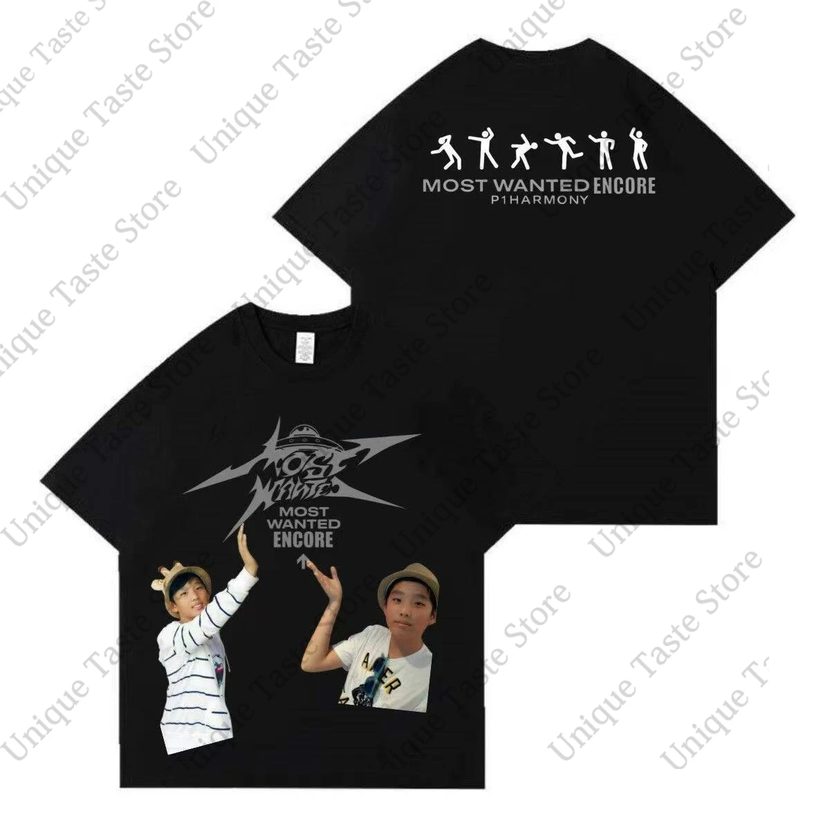 P1harmony T Shirt Cotton Short Sleeve Tee Tops P1h Most Wanted Encore KEEHO THEO JIUNG INTAK SOUL Childhood Photo T-shirt