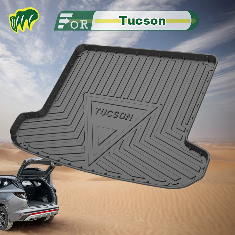 For Hyundai Tucson L 21 22 2015-2023 Custom Fit Car Trunk Mat All Season Black Cargo Mat 3D Shaped Laser Measured Trunk Liners