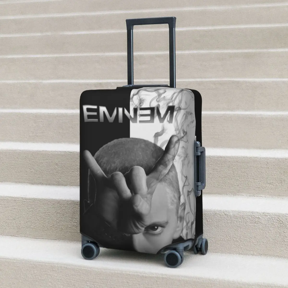 

Eminem 3D Print Suitcase Cover Hip Hop Cruise Trip Holiday Practical Luggage Case Protector Xmas Gift