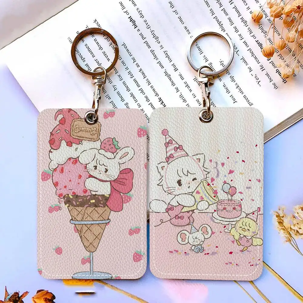 Popular M-Mikko Cute Cat Personalised Holder Suitable For Bank Card,Subway, Bus Card Wallet Card Case Badge Holder Keychain
