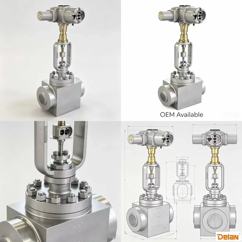 High Quality Stacked Disk Control Valve Horizontal Stem Bonnet for Steam System