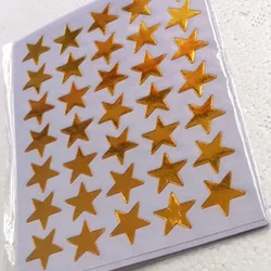 10 sheets Stationery Stickers Golden Silvery Star DIY Journal Notebook Decor Student Award School Supplies
