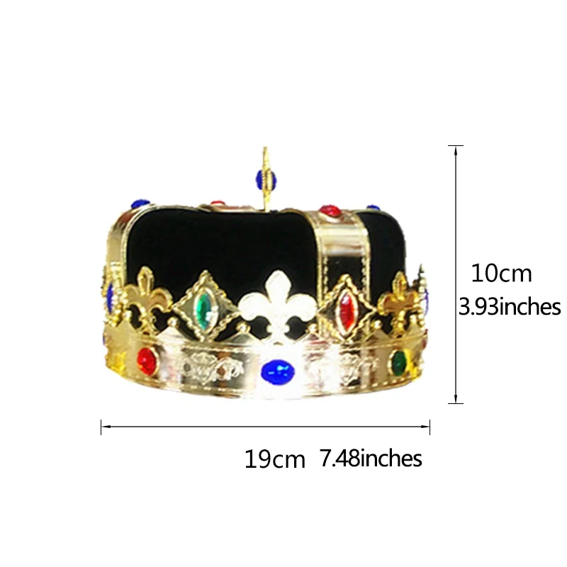قبعة الملك والصولجان منتجات أداء الأطفال تأثيري الأميرة الأمير قصب تاج عيد ميلاد قبعة الإمبراطور الملكة الصولجان