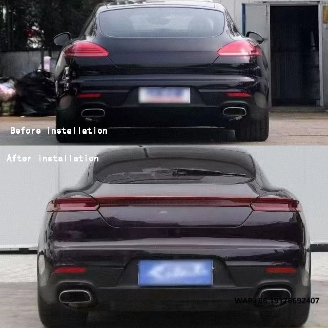 Continuous Taillight Upgrade with LED Lamp for 2010-2016Porsche Panamera 970 New Brake Turn Signal Reverse Light at 12V Voltage