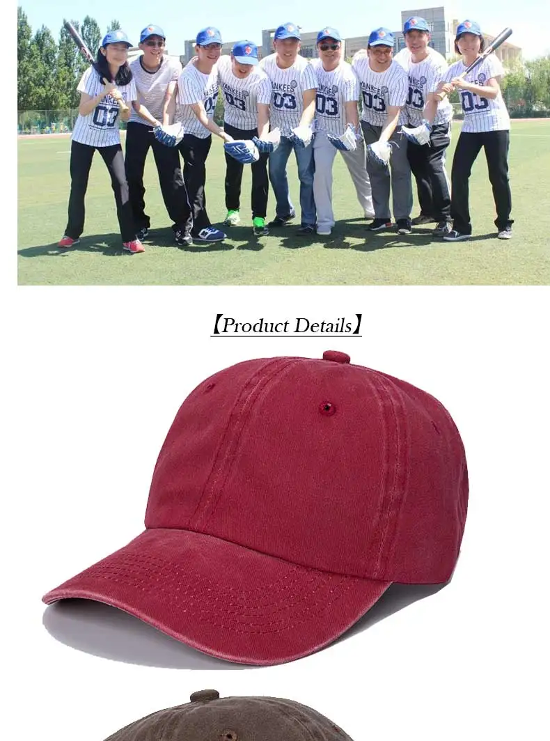 Maßgefertigte Baseballkappe Herren Outdoor-Kappe aus Gewaschener Baumwolle Sonnenschutz-Mütze Weiche Kappe mit Individueller Stickerei Logo Damen-Kappe – Detail 8