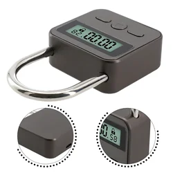 Heavy Duty Metal Body Time Lock, Waterproof USB Rechargeable Padlock, LCD Display Timer For Safety And Convenience Home Security