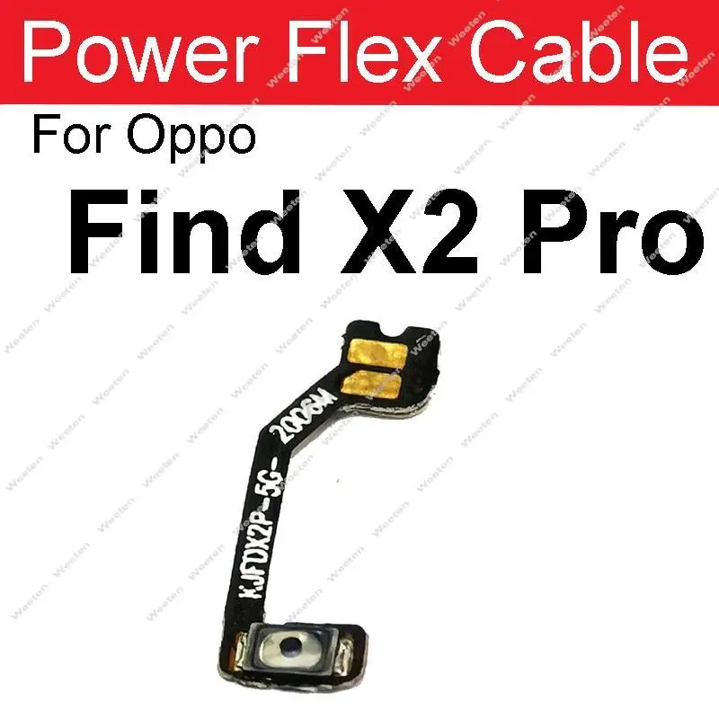 Power Volume Flex Cable For OPPO Find X2 X3 Lite X2 X3 Pro Power Volume Side Button Flex Ribbon Replacement Parts