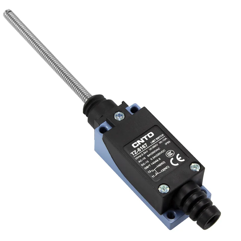 CNTD Changde Electric limit travel switch micro switch TZ-8167 self-return spring rod durability adjustable