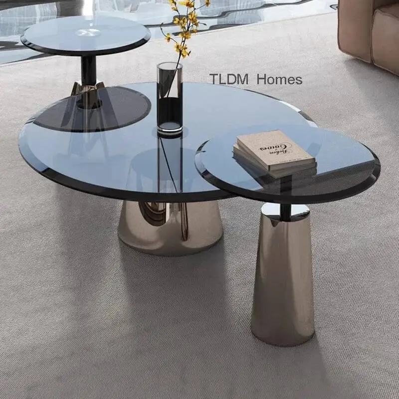 Makeup Entryway Coffee Tables Luxury Designer Minimalist Round Side Tables Living Room Mobile Mesa De Centro Home Furnitures