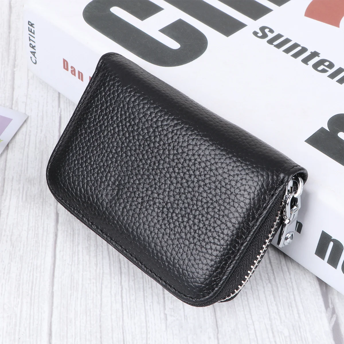 

Mini Credit Case 11 Pockets Zipper Closure Lightweight Holder For Cards Coins Id Organizer Travel Pouch