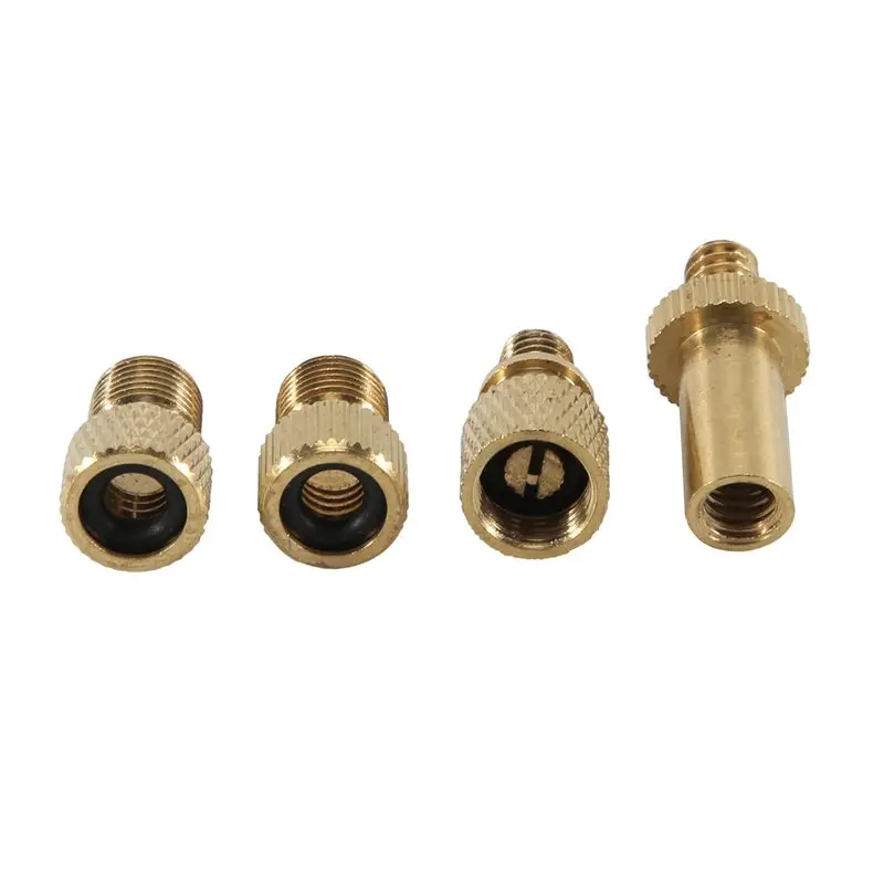 

NEW HOT In Stock-4Pcs Bicycle Valve Adapter Bicycle Valve Manifold Valve Adapter Sv Av Dv Bicycle Pump Ball Pump Needle Inflator