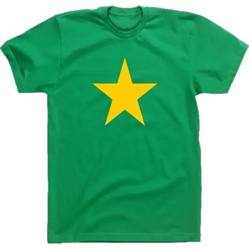 Star Green T Shirt Protest Retro 70 s Punk Various Colour Prints S XXL