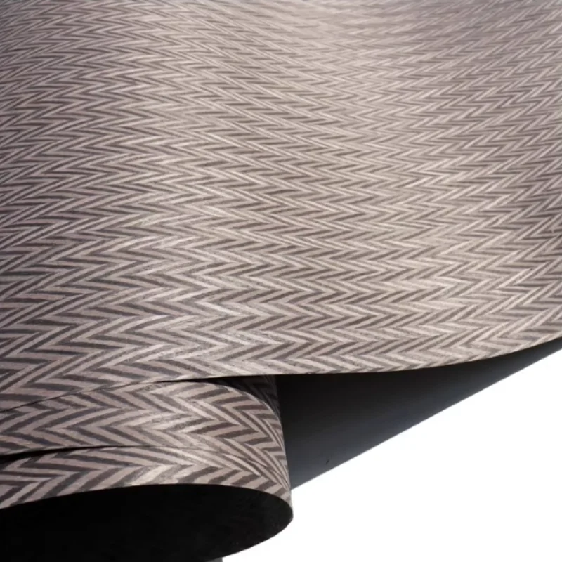 L:250*58cm T:0.25mm Peak pattern woven wood veneer Crafts diy for wooden door Furniture Decoration Home Wall Panel Veneer