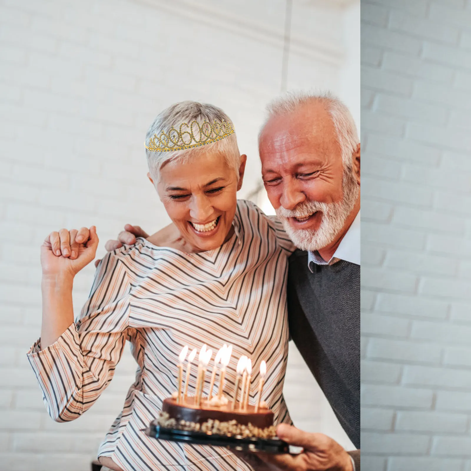 

Набор для дня рождения: корона и лента на 60-летие, аксессуары для украшения вечеринки, декоративная корона и лента для женщин 60+