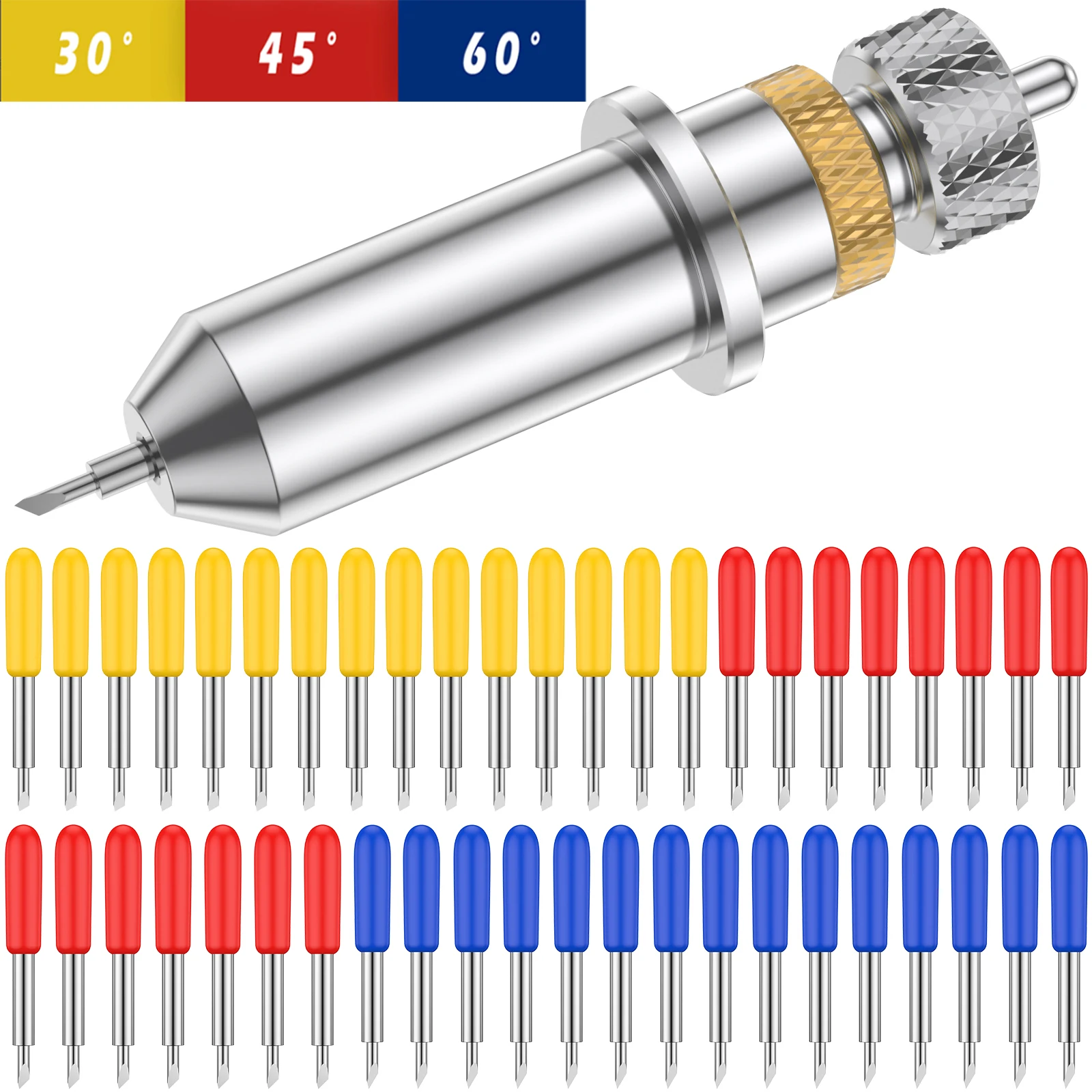 Vinyl Cutter Blades 30° 45° 60°Carbide Plotter Cutting Blade Cutting Plotter Vinyl Cutter Blade Summa Needle Knife Tool Cutter