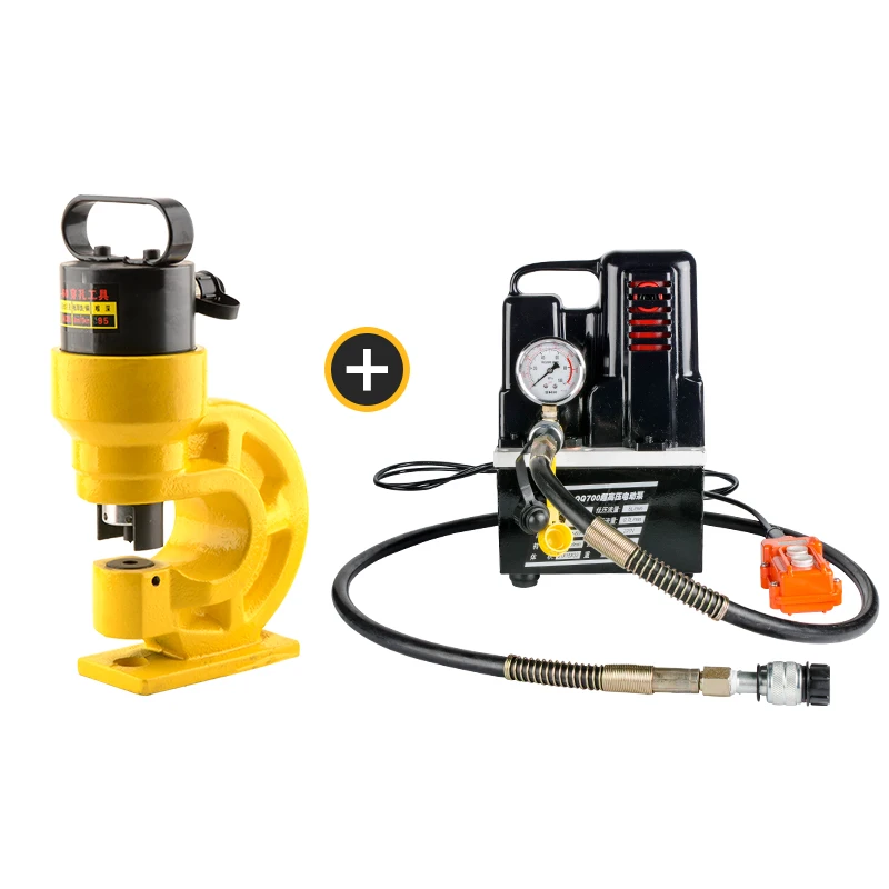 

CH-60 Portable Hydraulic Punching Machine with Pump 31t Strong Angle Steel 4-6# Split Punching Small Size Wide Face Channel