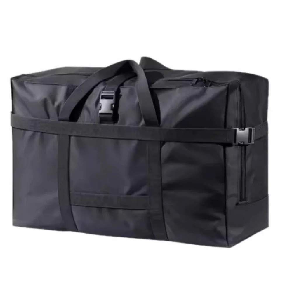 Portable Large Capacity Travel Duffle Bag Waterproof Handheld Folding Travel Luggage Bag Sports Business Trip Messenger Bag Male