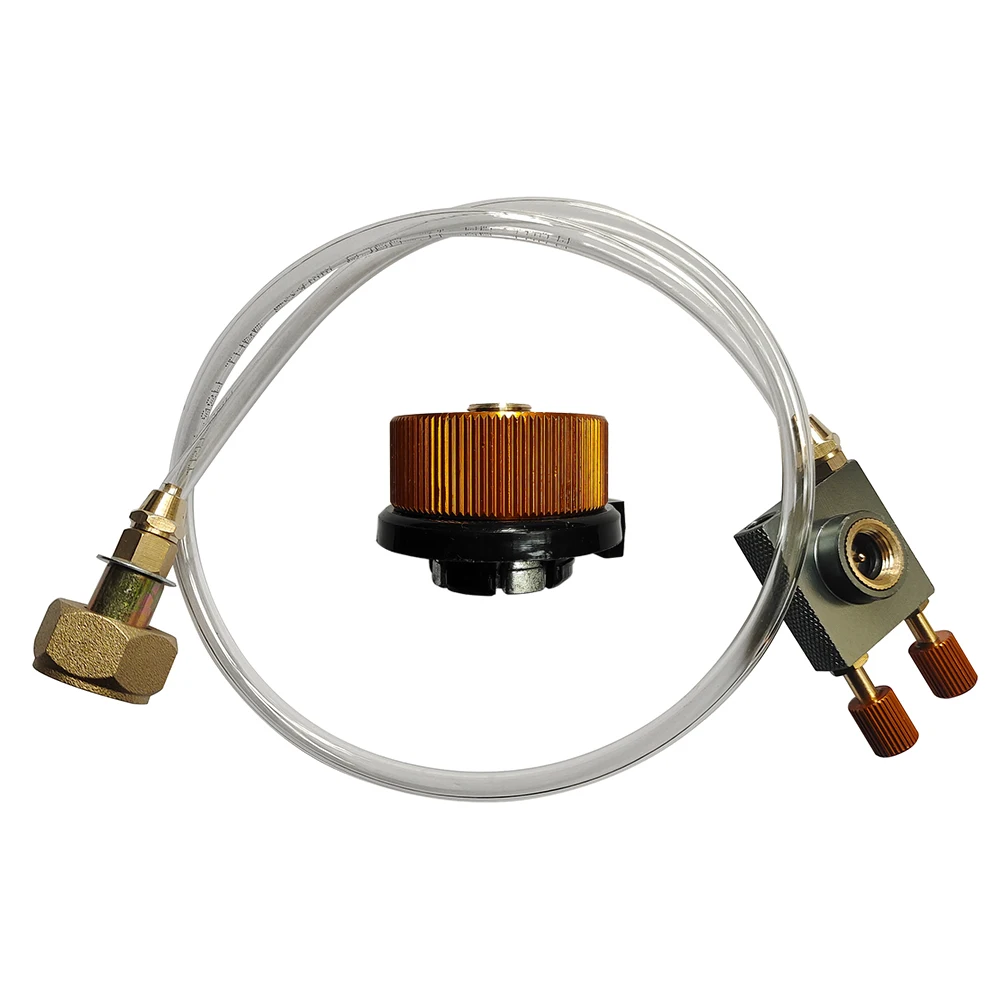 Europe Outdoor Gas Stove Gas Refill Adapter Hiking Camping Burner Bridge card type Long Flat Gas Tank Furnace Coupler Connector