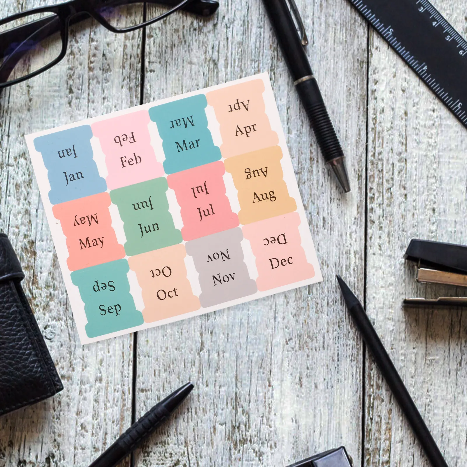 

10 Sheets Fine Workmanship Adhesive Index Tabs Bright Color Page Markers for Books Planners School Office Annotation