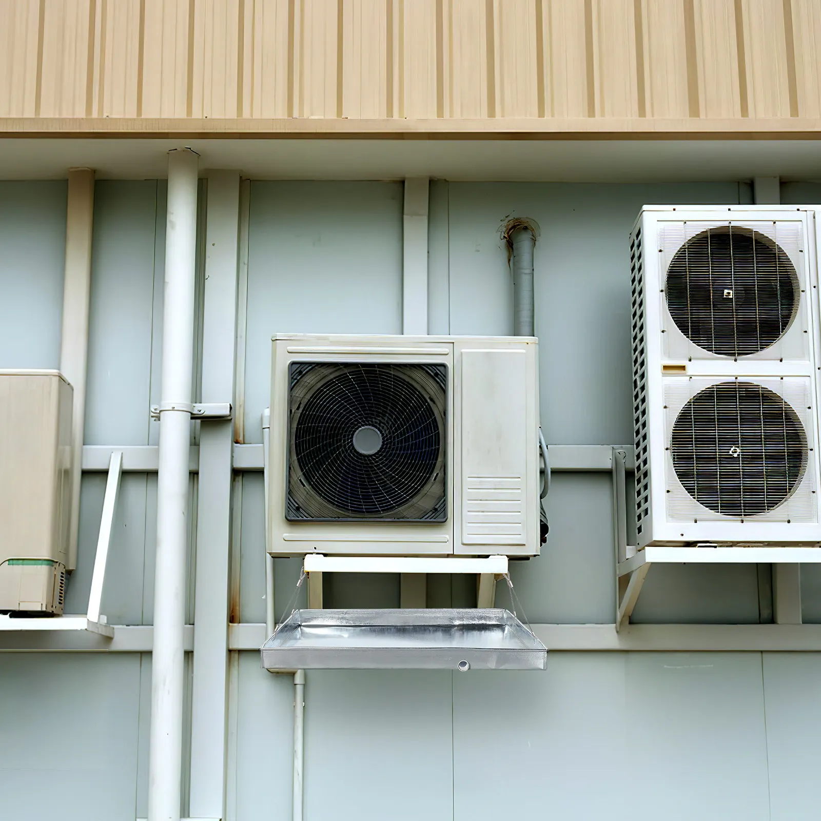 

Air Conditioner Drain Pan Plastic Iron Portable Use Drip Tray Floor Leak Proof and Stable Tray Air Conditioner Pan