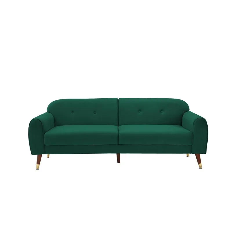 Aksamitna sofa dwuosobowa Sypialnia Sofa do salonu Salon Mała przestrzeń Meble Biurko Kanapa Minimalistyczne artykuły gospodarstwa domowego