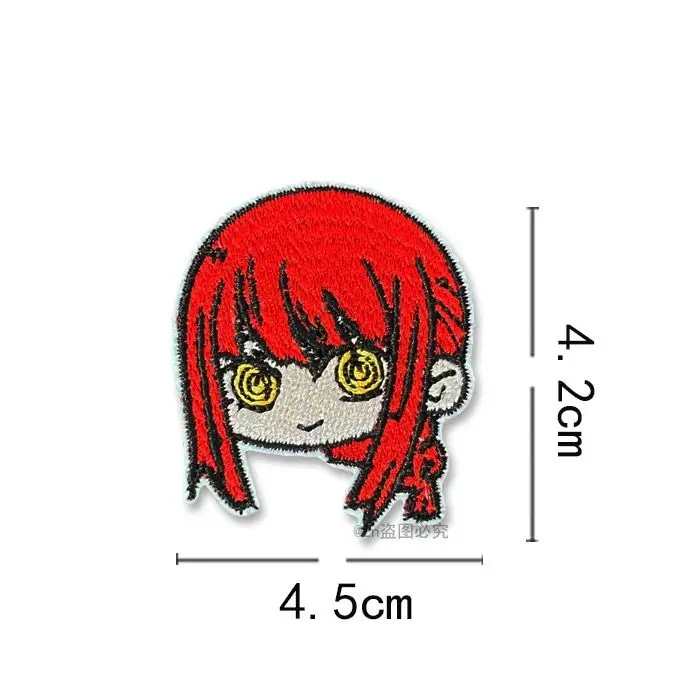 Chainsaw Man Denji Pochita Makima Bestickter Stoffaufkleber Anime-Zubehör Hochwertige Farbgebung Kleidung Rucksack DIY Dekoration – Detail 7