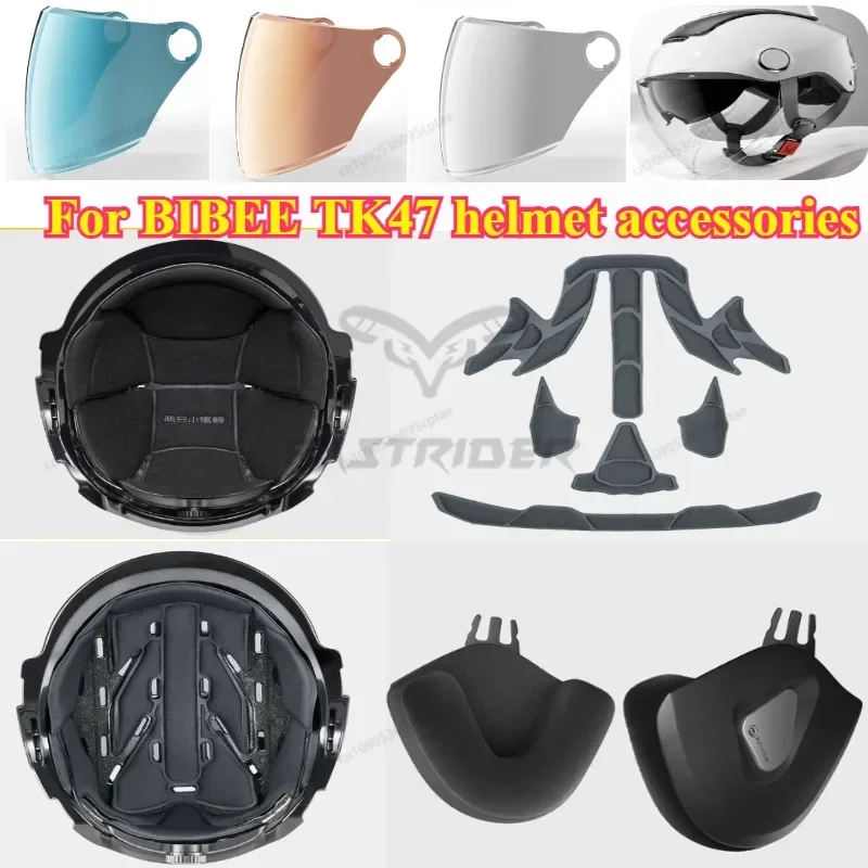 

Аксессуары для электрического мотоциклетного шлема Bibee: козырьки высокой четкости, дышащая подкладка Accesorios Para Moto