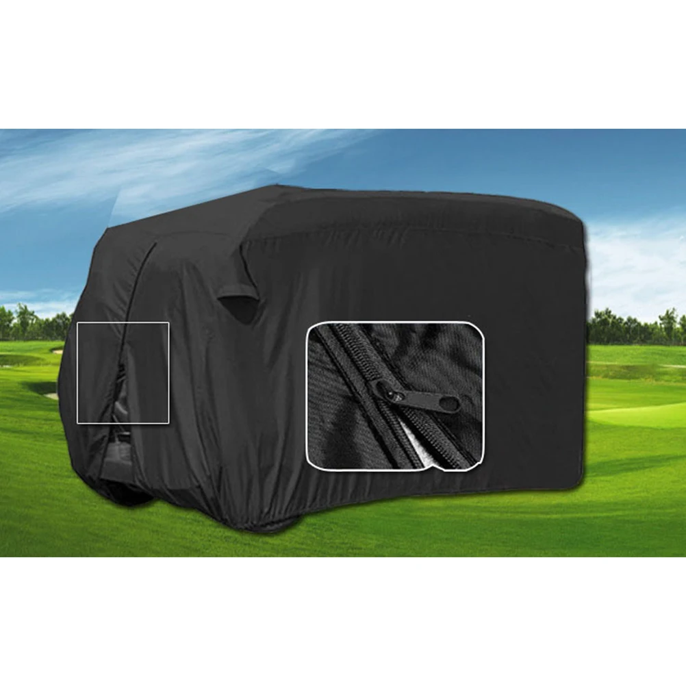 

Waterproof Cart Cover 4 Passenger 210D Oxford Cloth 285X122X168Cm Uv Protected Heavy Duty Car Cover For Rain Sun Dirt Golf Cart