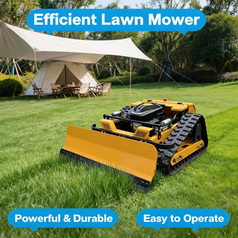 

Customization Small Tracked Lawn Mower Self-Propelled Lawn All-Terrain Garden Farm cutting width of 1000mm